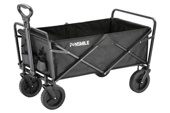 EchoSmile 4.06 cu. ft. Fabric Portable Garden Cart with Adjustable Rolling Wheels